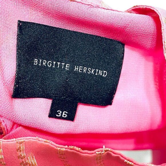 New Birgitte Herskind Ilse Silk Striped Blouse - Picture 12 of 15